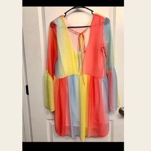 Palms Away Babydoll dress